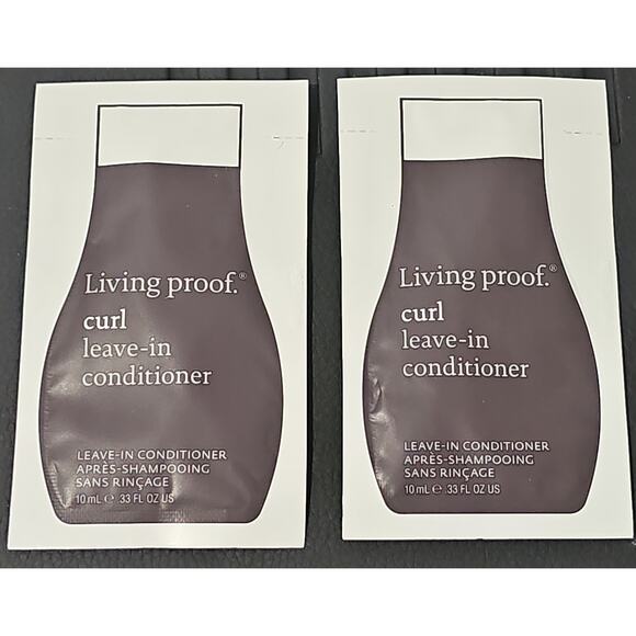 Two Living Proof Curl Leave In Conditioner Sample Travel Pack 10 ml 33 fl oz - Picture 2 of 4